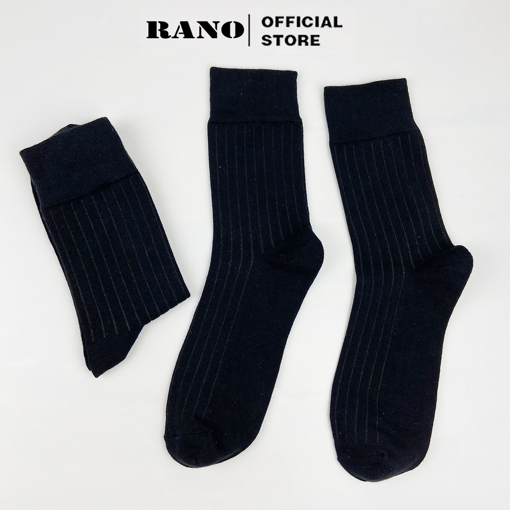 Hộp 5 đôi tất nam cổ cao Mix5 RANO cao cấp mang giầy tây thoáng khí chống hôi chân