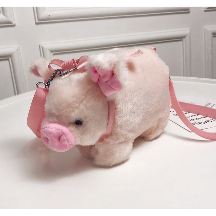 Túi xách nữ heo hồng cực đáng yêu mềm mịn lạ mắt Capucha T242