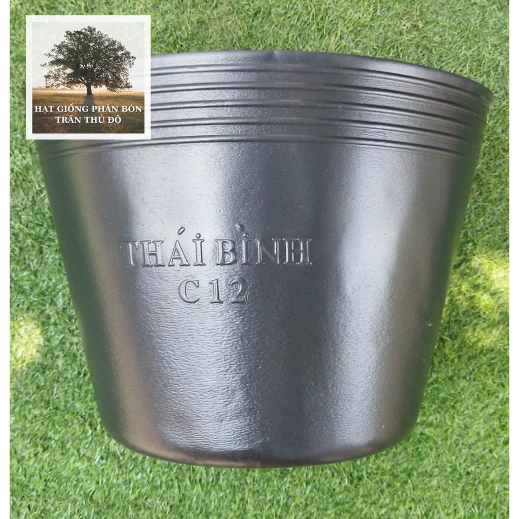 COMBO 10 CHẬU NHỰA DẺO ĐEN C12