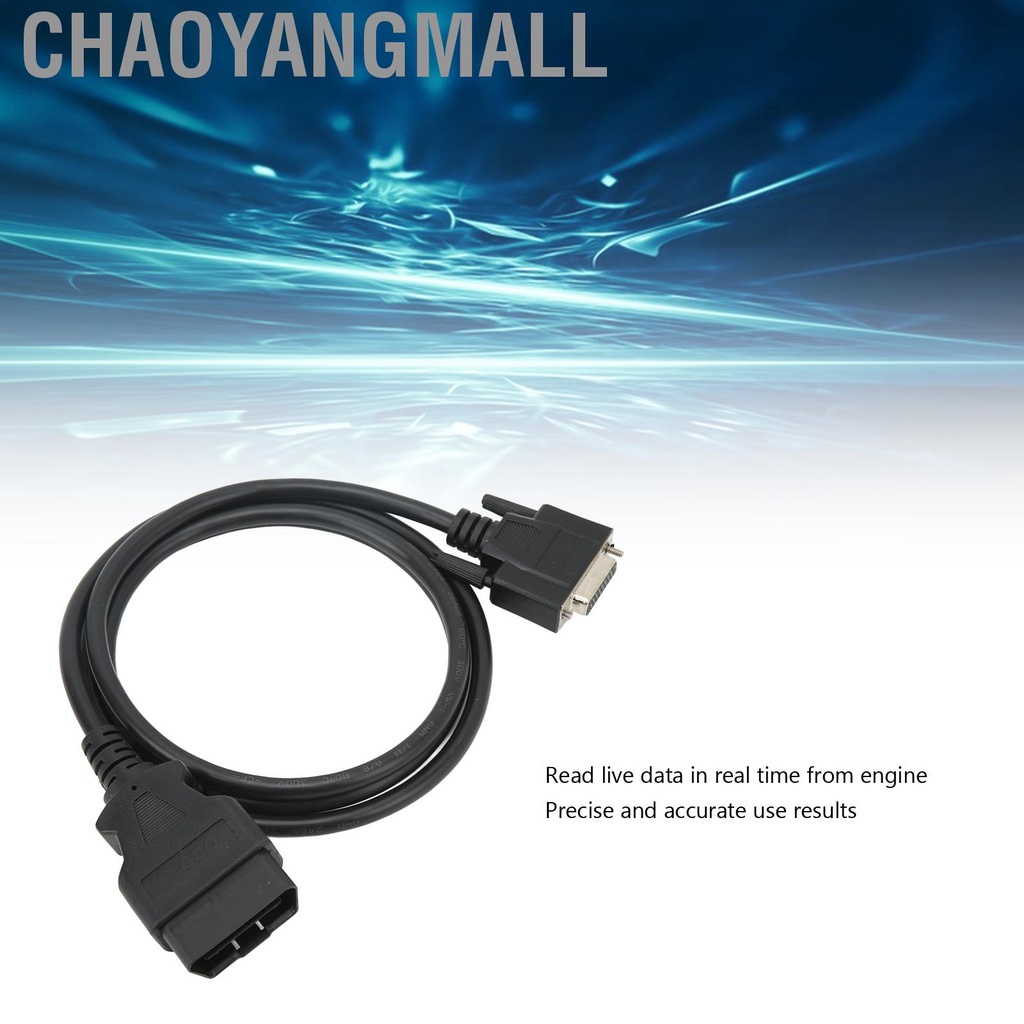 Chaoyangmall Diagnostic Cable Accurate Flexible Interference Resistant Fit for 16Pin to 26 Pin Interface Car