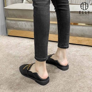 [Deal sang chảnh]  Giày nữ cao cấp da thật ELLY – EGT198