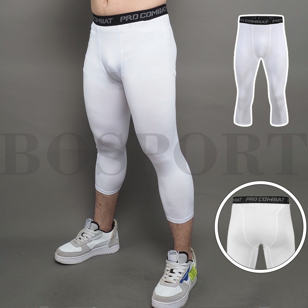 40-100KG Quần Legging Lửng 3 / 4 Phong Cách Thể Thao Năng Động Dành Cho Nam