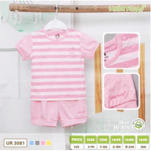 Bộ petit kẻ Ualarogo Ur 3081 cho bé