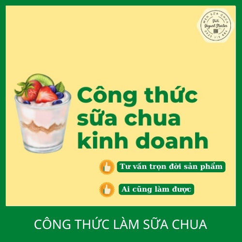 10 công thức sữa chua kinh doanh