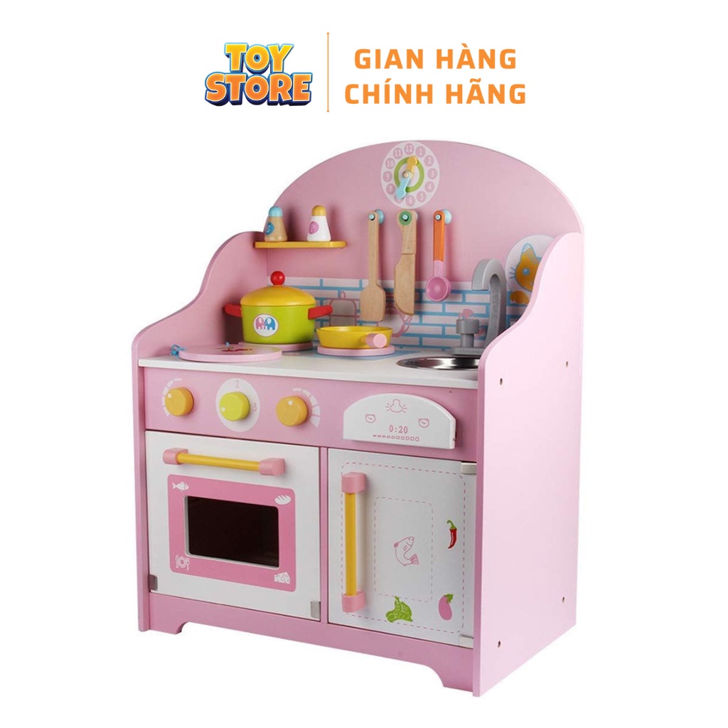 Bộ đồ chơi nhà bếp nấu ăn bằng gỗ nhật cho bé toystore FUDAER