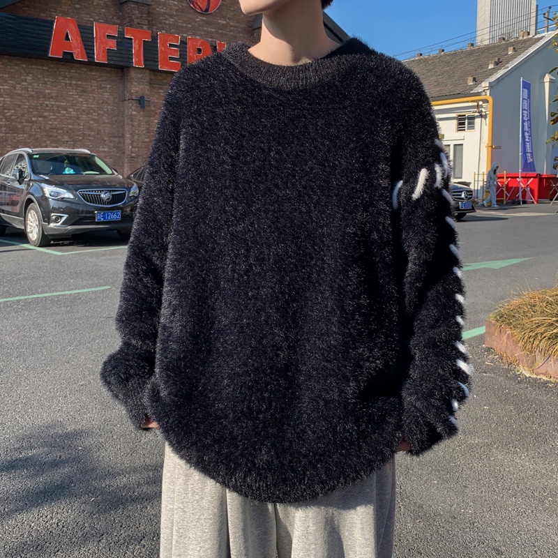 Áo sweater Tay Dài Cổ Tròn Chất Vải Dày Dặn Ấm Áp Cho Nam