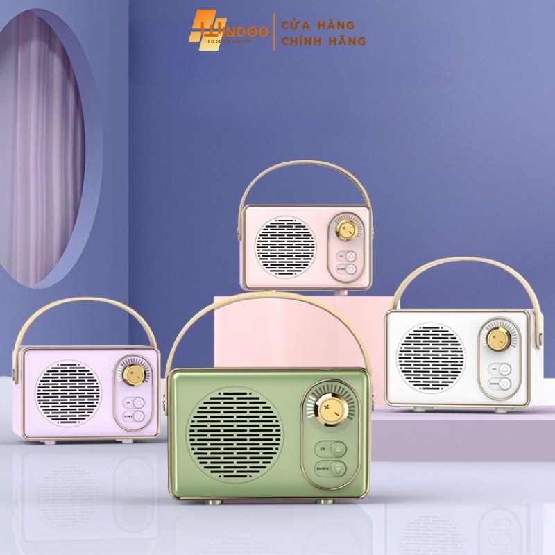 Loa bluetooth retro mini âm thanh chất lượng cao siêu trầm