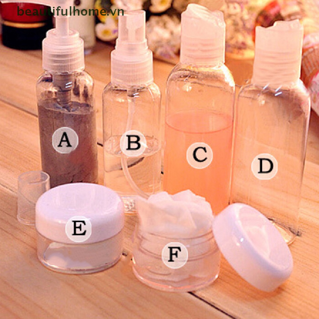 Set 1 Bộ 6 Giá Đỡ Chai Kem Dưỡng Da Bằng Nhựa Tiện Dụng Khi Đi Du Lịch