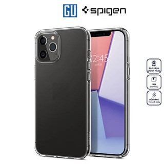 Ốp Spigen Crystal Flex For IPhone 12/ 12 Pro thiết kế vân họa tiết giúp chống triệt để vân tay