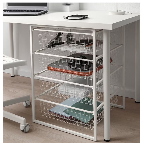 Kệ lưới trắng 50x51x70 JONAXEL IKEA