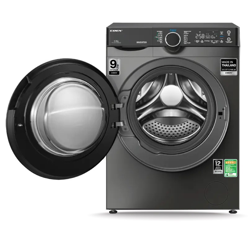 MÁY GIẶT LỒNG NGANG COEX INVERTER 9.5 KG FW-90CW1408IGB