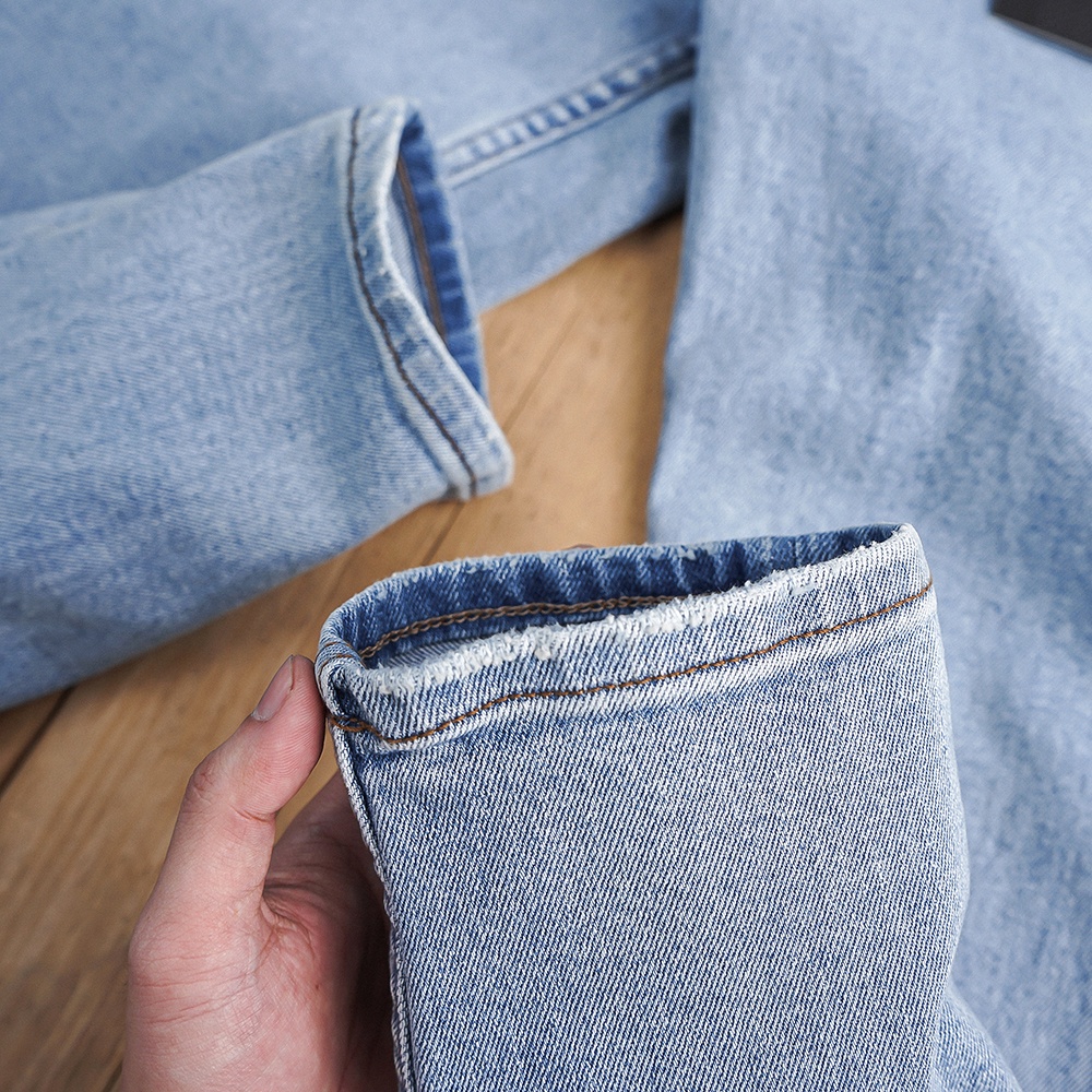 Quần jean dài nam form slim cao cấp basic J028 Heboz - 00001359