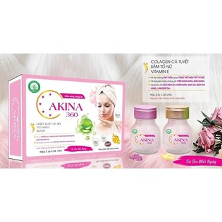 Vien uong trắng sáng da akina