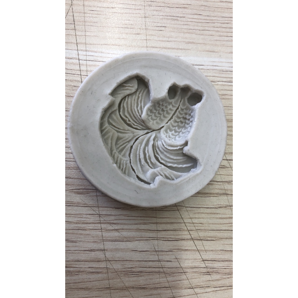 Khuôn Silicon 4D Cá Vàng Vẫy Đuôi