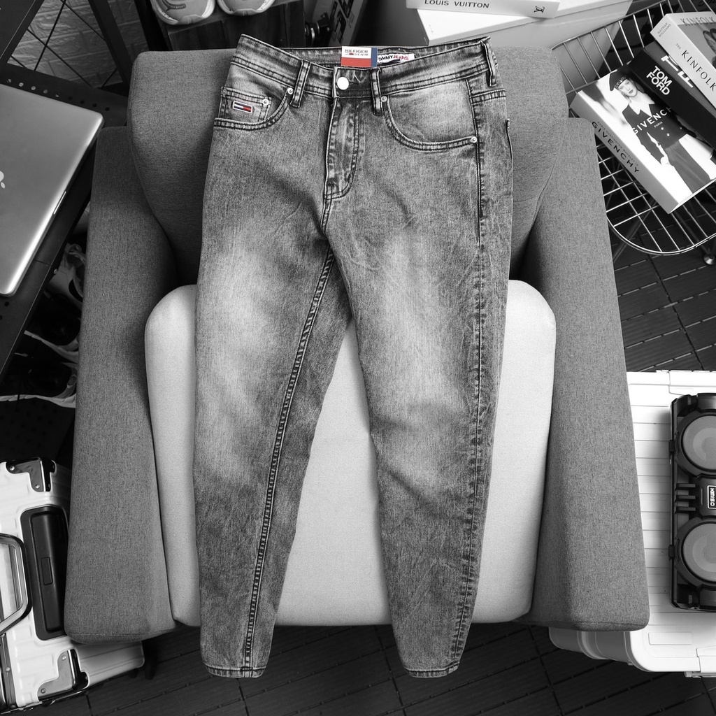 Quần Jean tommy chuẩn form slimfit vải chính phẩm dày dặn co dãn nhẹ