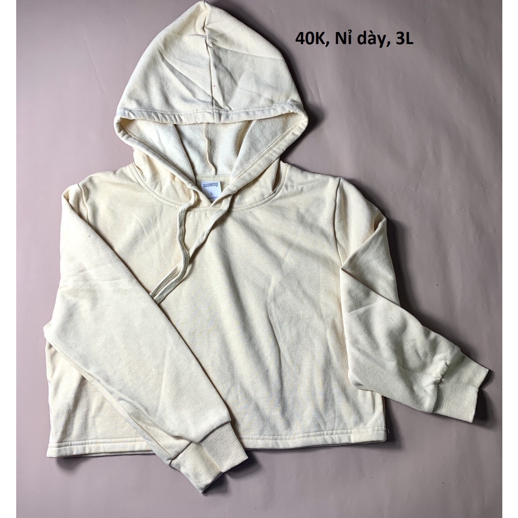 Áo chui đầu HOODIE nữ có mũ và dây rút xuất dư Mỹ