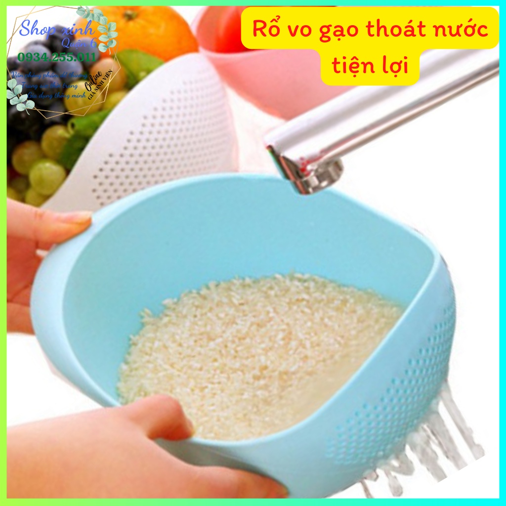 Thau vo gạo, rửa rau củ quả, trái cây loại dày tốt-shopxinhquan6