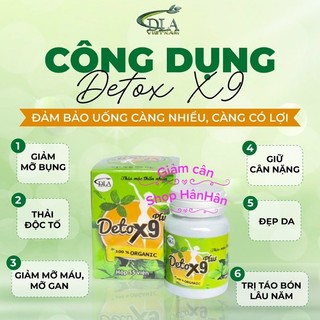 Detox9 plus 55viên chính hãng g.i.ả.m m.ỡ b.ụ.ng