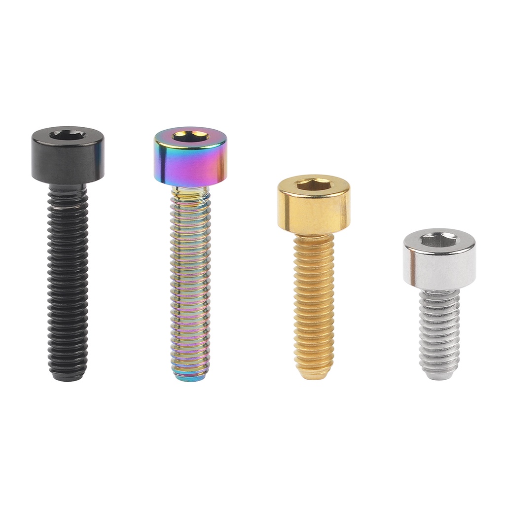 Bu lông lục giác Wanyifa DIN912 bằng titan tiện dụng cho xe đạp M4x10 12 15 20mm