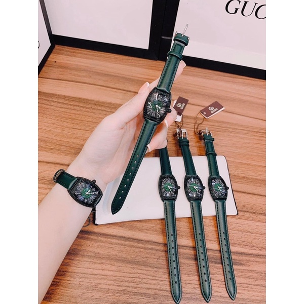 Đồng hồ Guou nữ dây da hàng Chính Hãng