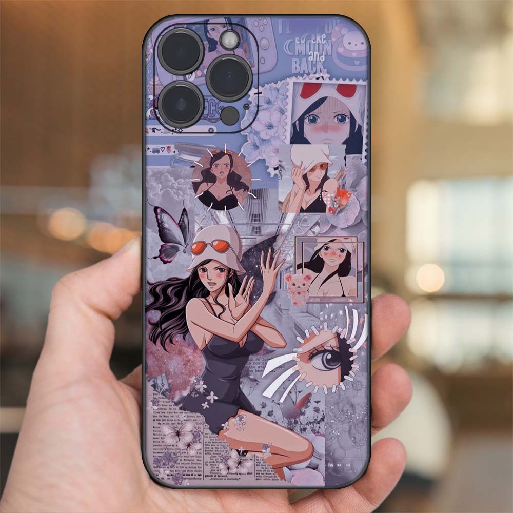 Ốp lưng iPhone 14 Pro Max dẻo đen cạnh vuông in hình Nico Robin One Piece Đảo Hải Tặc