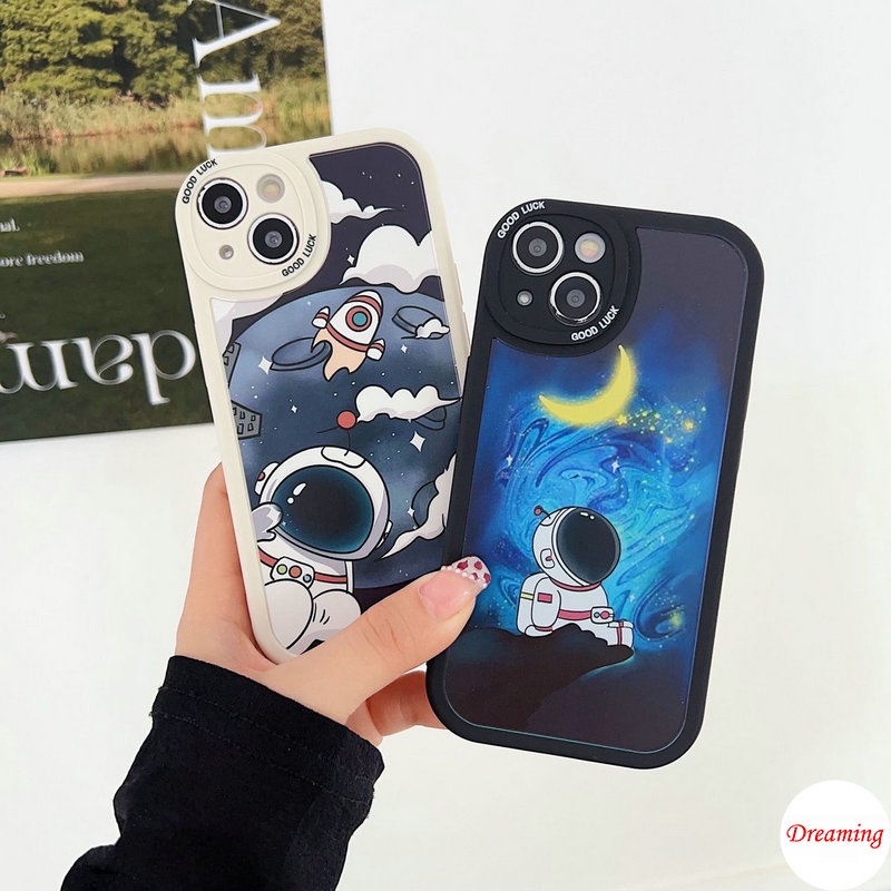 Ốp Điện Thoại Mềm Hình Phi Hành Gia Cho vivo v29 lite v27e v25 v23e v15 v11i v9 v5 s1 pro y91 y95 y91c y1s y15 y12 y17 y19 u10