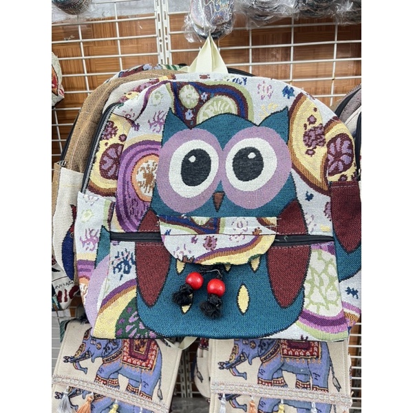 Ba Lô Thổ Cẩm hàng sẵn ship size 30cm x 40cm