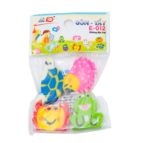 Tẩy chì Điểm 10 E-012 / Gôm Thiên Long E012 nhiều hình cute phù - hợp làm quà tặng - phần thưởng