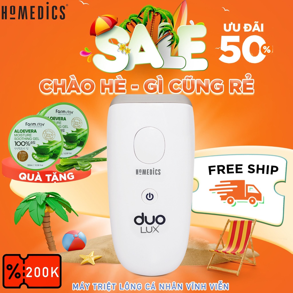 Máy triệt lông cá nhân cầm tay vĩnh viễn tại nhà HoMedics của MỸ IPL-HH390 HTBeauty - 300.000 xung dùng trọn đời