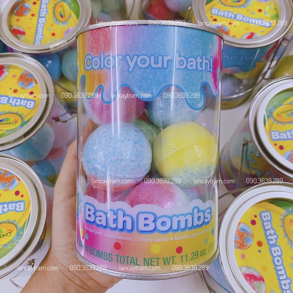 B.o.m.b Tắm Sắc Màu Crayola Bath B.O.M.B.S Dành Cho Bé Từ 3 Tuổi (8 Viên/ Hộp)
