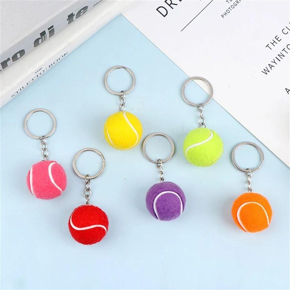 Móc Khóa Hình Quả Bóng Tennis Xinh Xắn