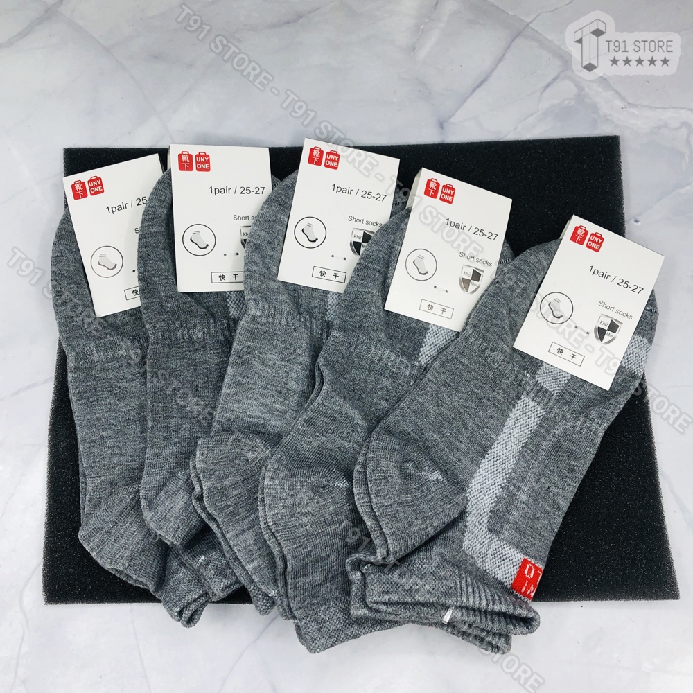 Combo 5 -10 đôi Tất Uniqlo 🧦FREESHIP🧦 Tất Uniqlo cổ ngắn chất cotton - Hàng cao cấp - Kháng khuẩn , khử mùi, co giãn tốt