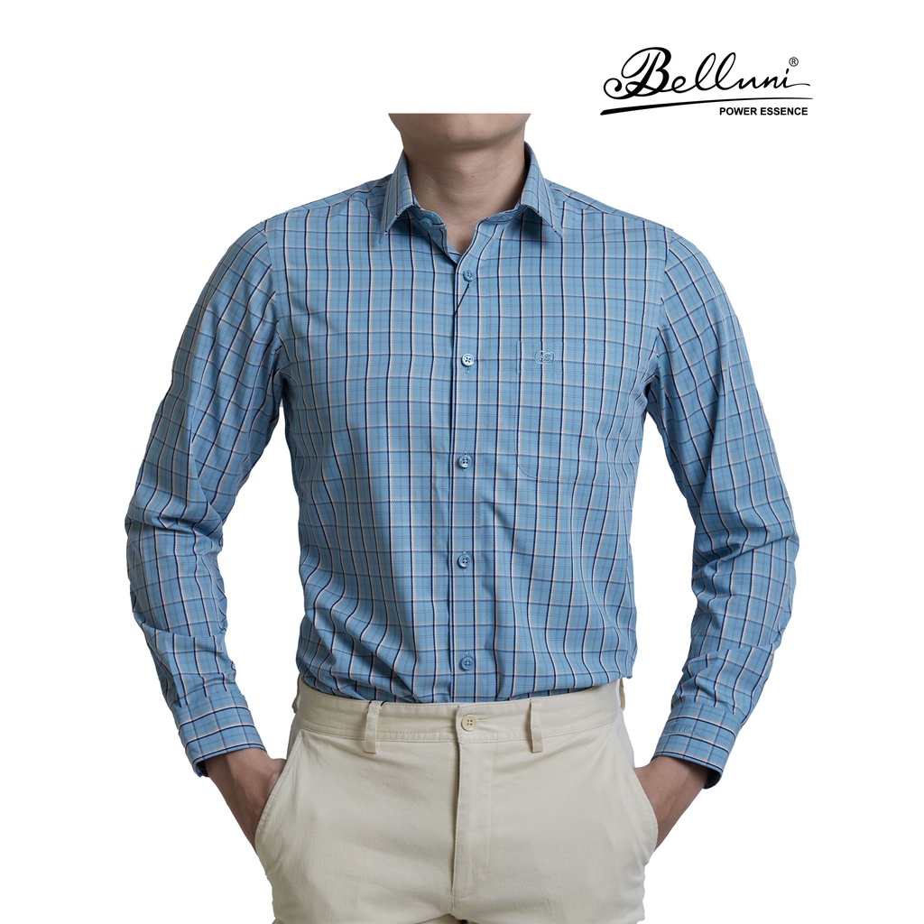 Áo sơ mi nam dài tay BELLUNI vải sợi tre chống nhăn - ABD.BP.BE.174.BG4