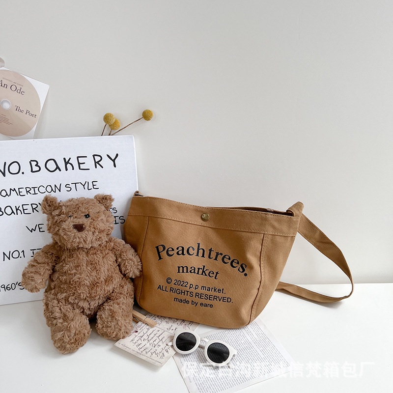 Túi đeo chéo Peach tree 4 màu HAMSTER BABY phiên bản Hàn Quốc vintage