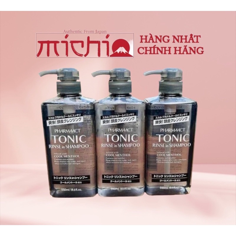 MẪU MỚI 550ML] Dầu Gội Dành Cho Nam Tonic Pharmaact 550ml Nhật Bản mát lạnh  sạch gàu | Shopee Việt Nam