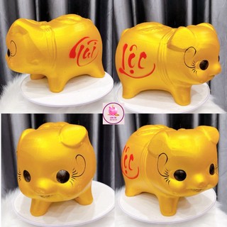 Heo tiết kiệm, Lợn đất, ống bỏ tiền mẫu con Chó Kim Tiền đất Nung Hàng loại Đẹp