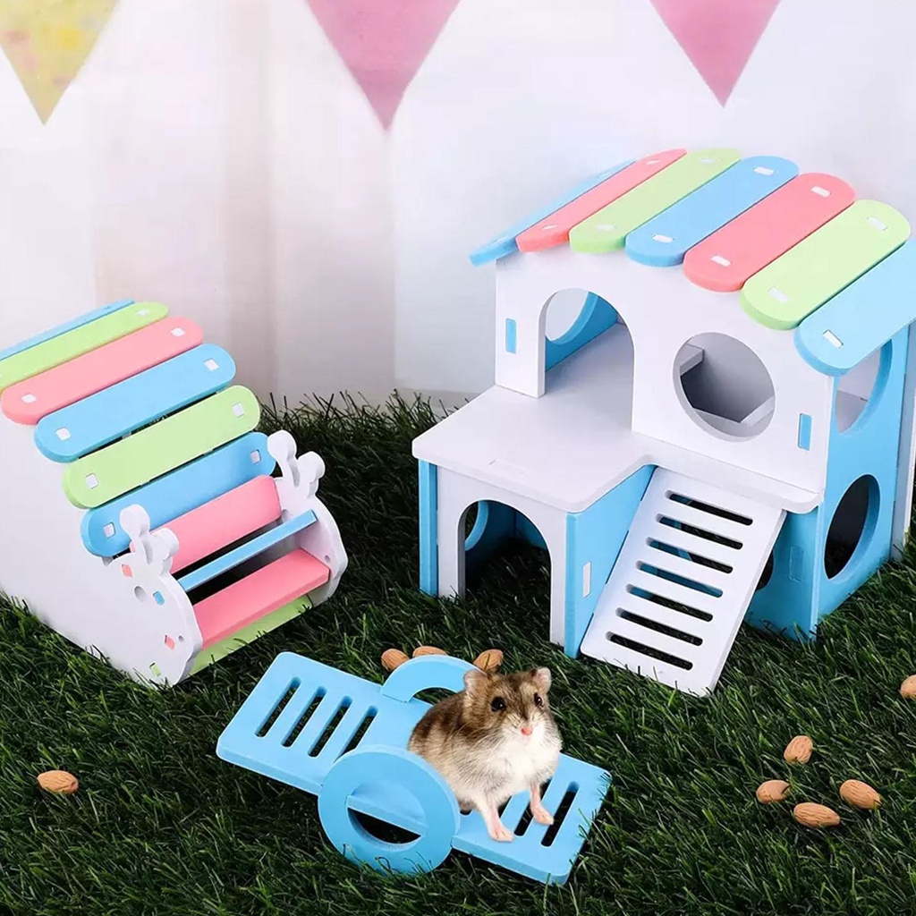 Xích Đu Đồ Chơi Bằng Nhựa PVC Nhiều Màu Sắc Cho Chuột Hamster