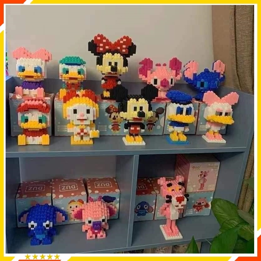 Mô Hình Lắp Ráp mini nhiều mẫu khác nhau  - Đồ chơi xếp hình - Mô hình lắp ráp 3D cực dễ thương cho bé