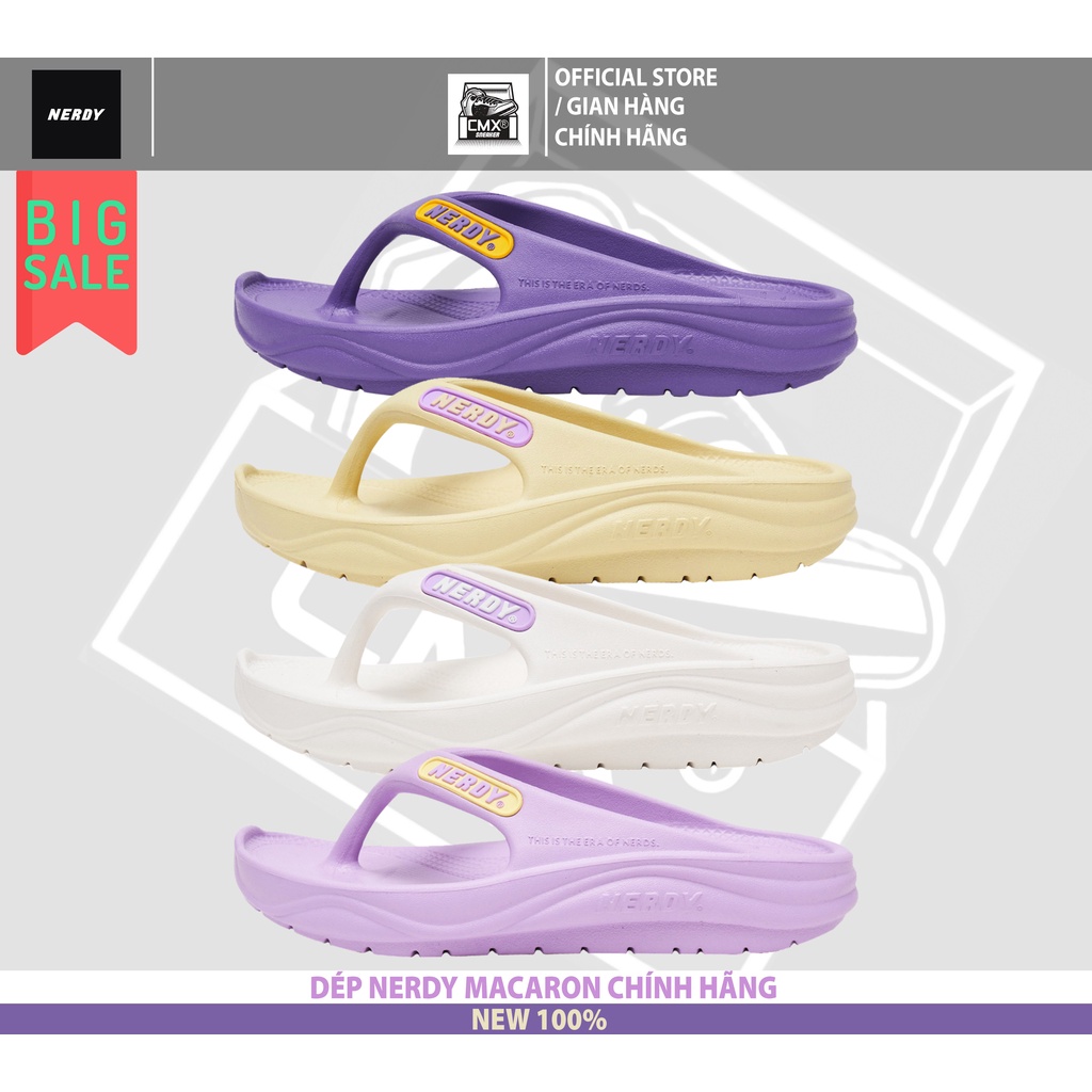 😘 [ HÀNG CHÍNH HÃNG CÓ SẴN ] Dép Xỏ Ngón Êm Ái NERDY MACARON NHIỀU MÀU CHÍNH HÃNG - REAL AUTHENTIC 1