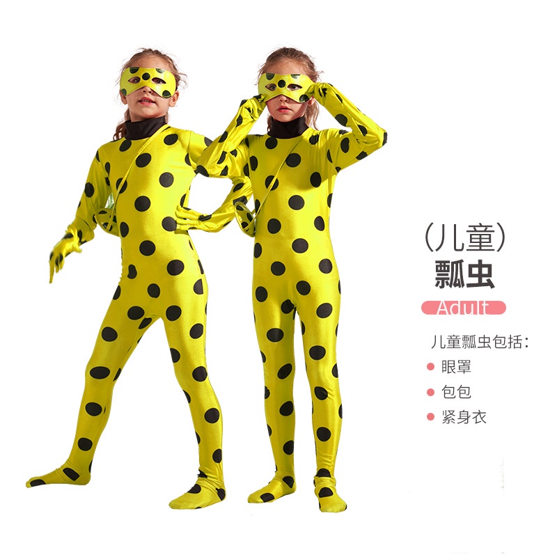 Bộ Đồ Hóa Trang Nhân Vật Hoạt Hình Ladybug Girl 2A1 A1