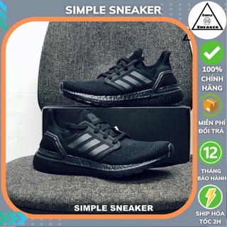 Giày Ultra Boost 20 Chính Hãng🔴FREESHIP🔴Adidas Ultraboost 20 Triple Black- Giày Adidas Chạy Bộ Tốt Nhất Thế Giới EG0691