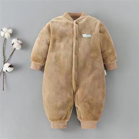 Áo Liền Quần Vải Flannel Ấm Áp Thời Trang 2022 Cho Bé Sơ Sinh 0-3 Tuổi