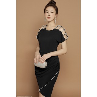 ĐẦM ÔM VAI HỞ LAI ĐẤP CHÉO - DDD2599