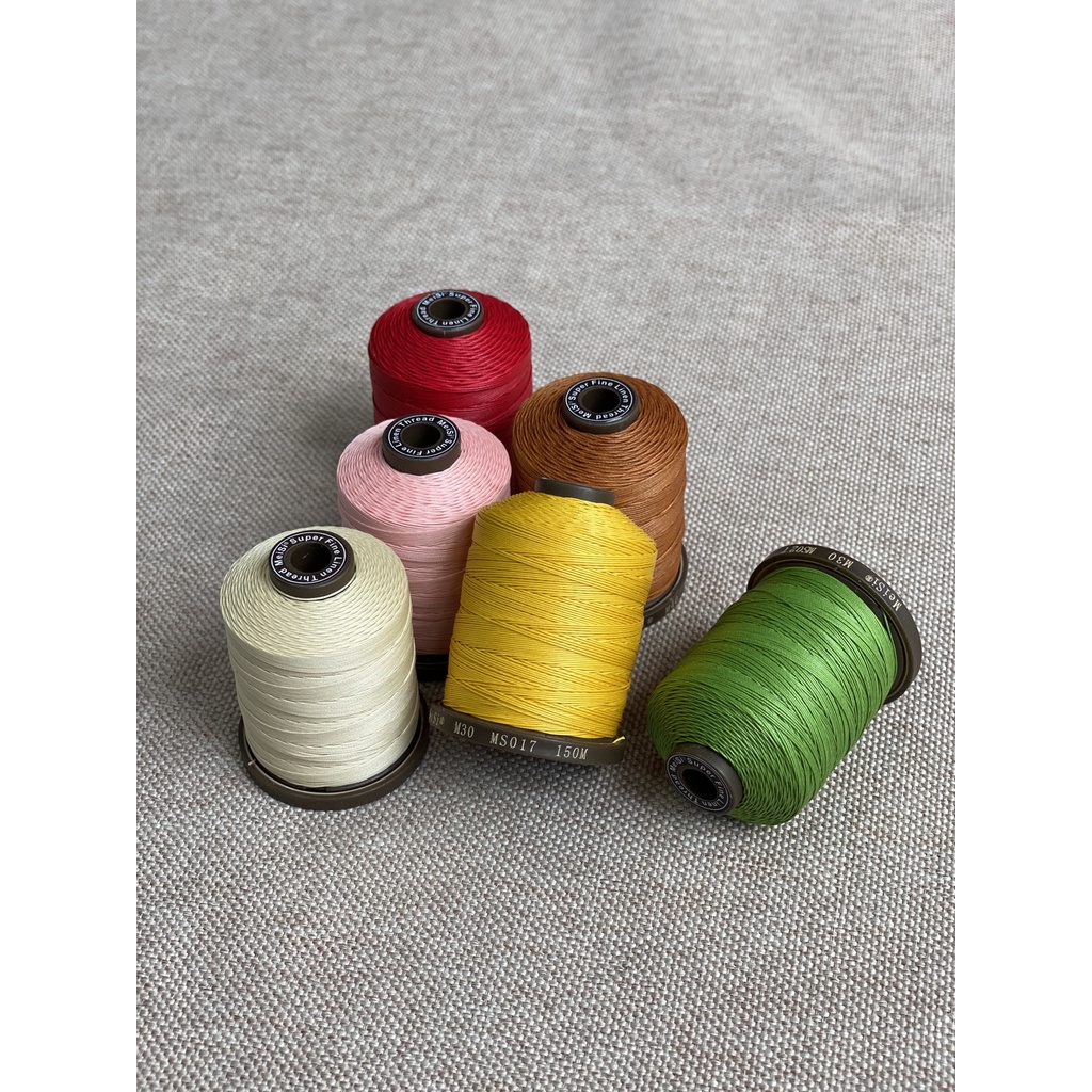 Chỉ gai may da, Chỉ may túi xách, ví, dây đồng hồ, ...Chỉ gai meisi Super Fine M40 - 0.45mm