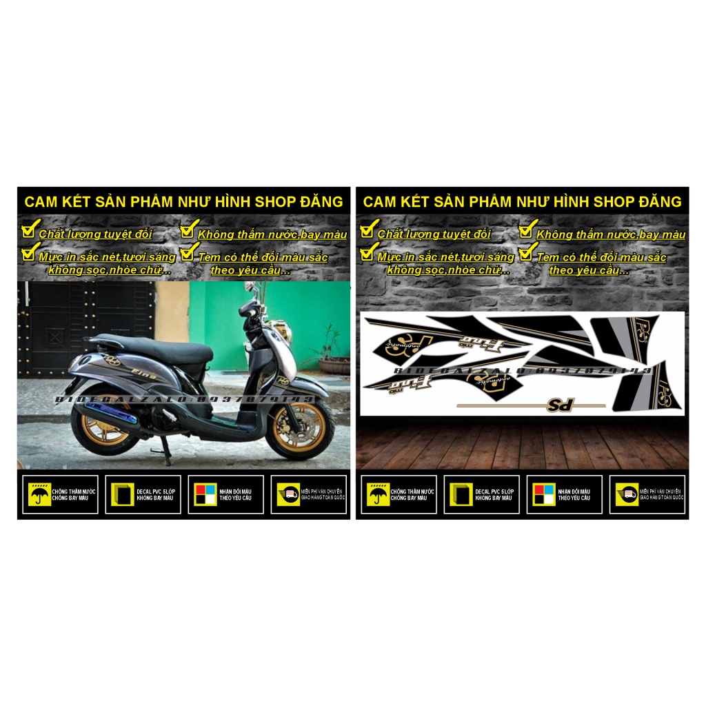 TEM RỜI MIO FINO CLASSICO MẪU PS THÁI - THU DECAL