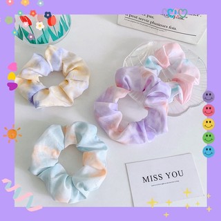 Scrunchies cột/buộc tóc 🌈 màu pastel Loang Hàn Quốc