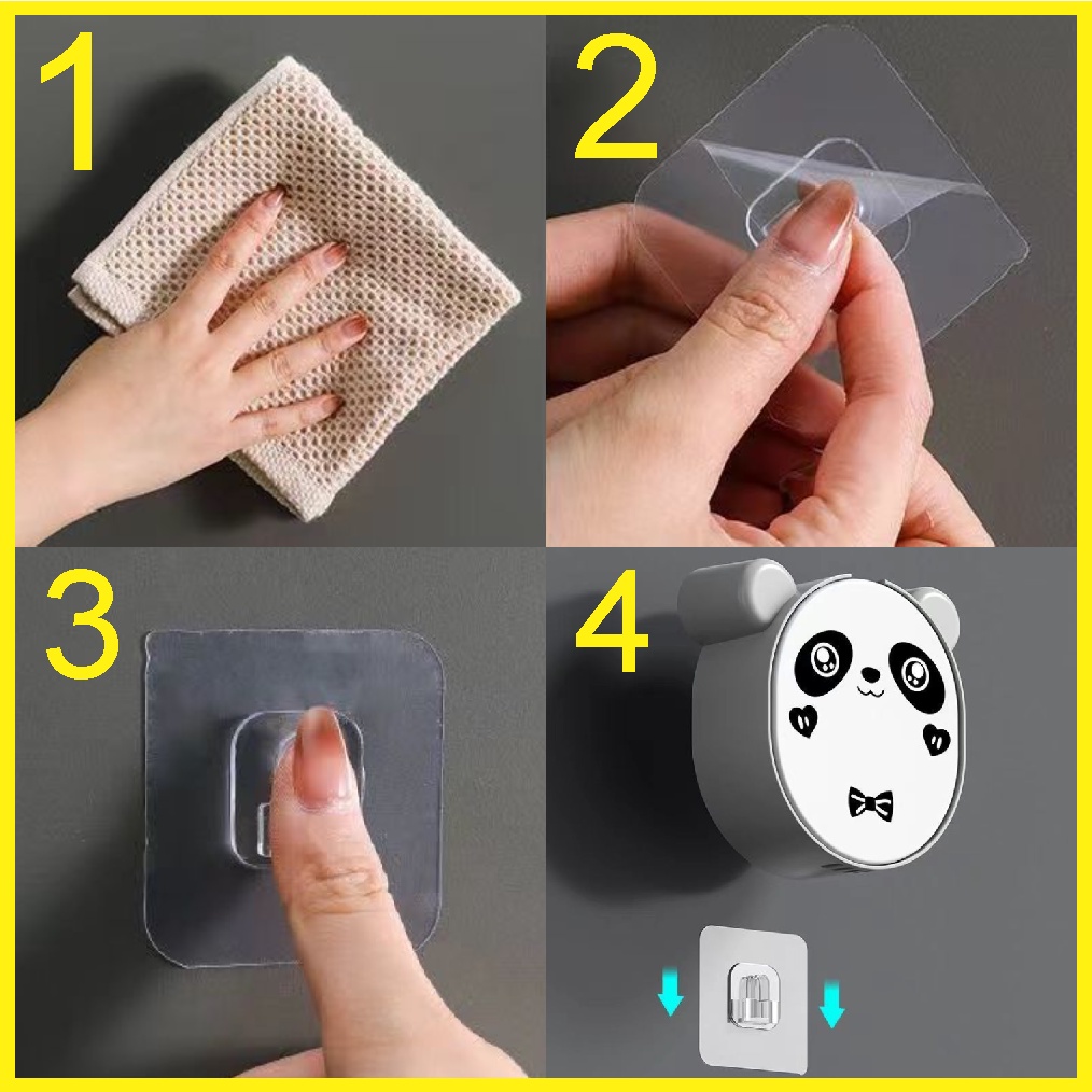 Hộp đựng xà bông chống nước thoát nước siêu tiện lợi hình gấu trúc dễ thương