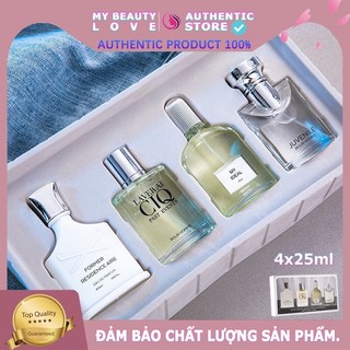 Sét 4 chai nước hoa hương thơm quyến rũ 4*25ml Nước Hoa Nam Blue Mạnh Mẽ