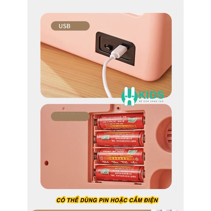 Đồ chơi máy gắp gấu bông mini phiên bản mới cỡ lớn thiết kế đẹp có đèn nhạc kèm nhiều gấu bông, bóng cho bé