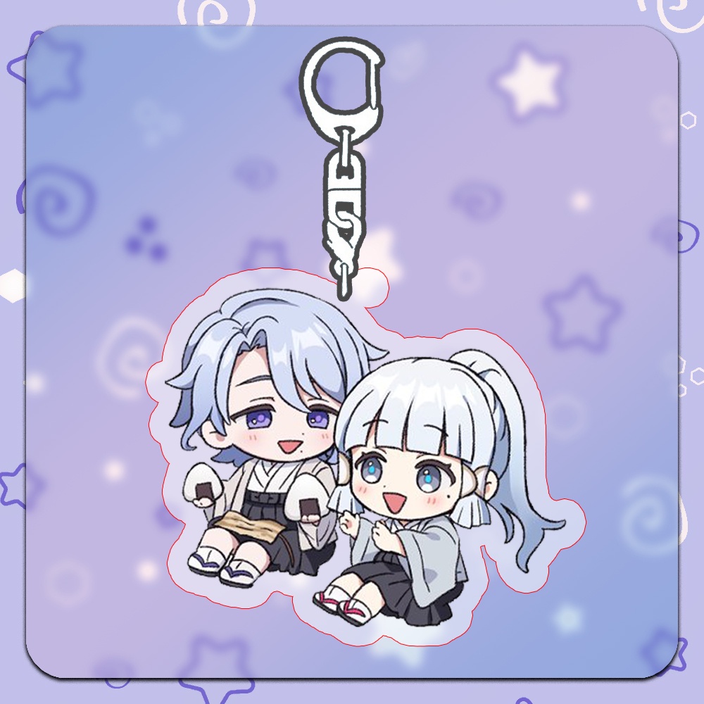 ( ANH EM ) Móc khóa GENSHIN IMPACT mica trong acrylic chibi anime quà tặng xinh xắn